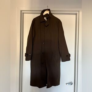 Zara Men's Dark Brown Trench Coat